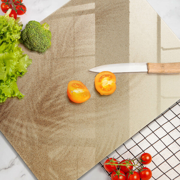 Glass worktop saver Beach sand and holidays