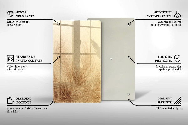 Glass worktop saver Beach sand and holidays