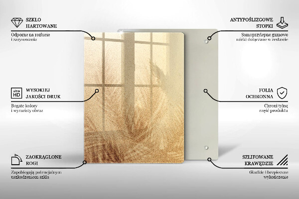 Glass worktop saver Beach sand and holidays