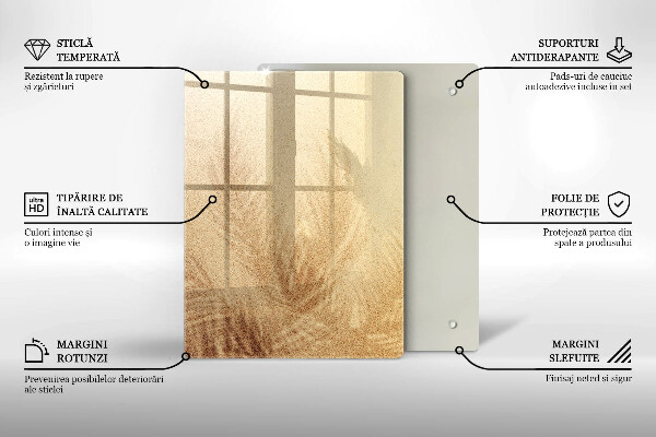 Glass worktop saver Beach sand and holidays