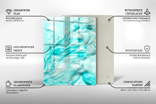 Glass worktop saver Paints abstraction