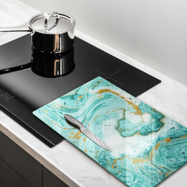 Kitchen countertop cover Blue abstraction