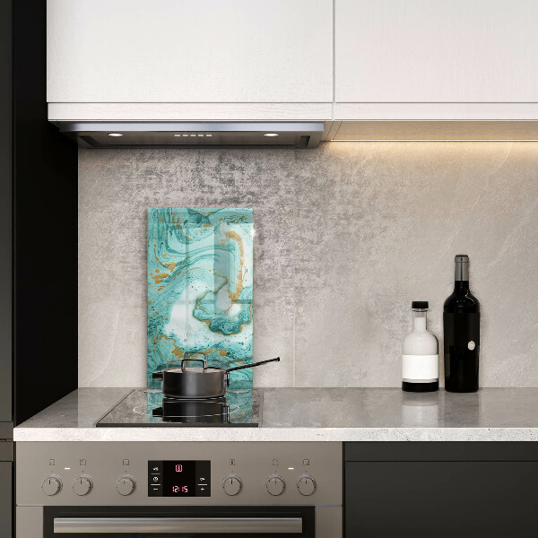Kitchen countertop cover Blue abstraction