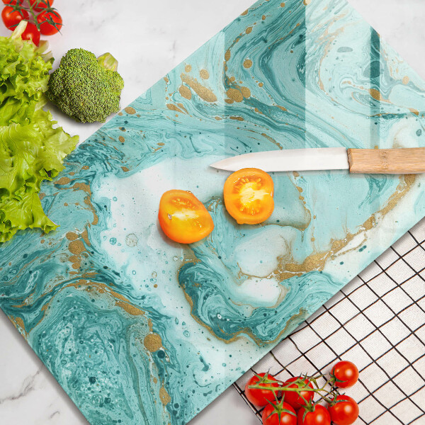 Kitchen countertop cover Blue abstraction