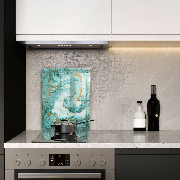 Kitchen countertop cover Blue abstraction