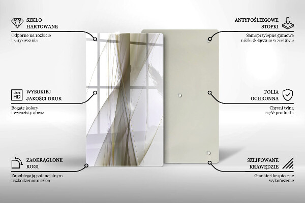 Glass worktop saver Abstraction Design lines