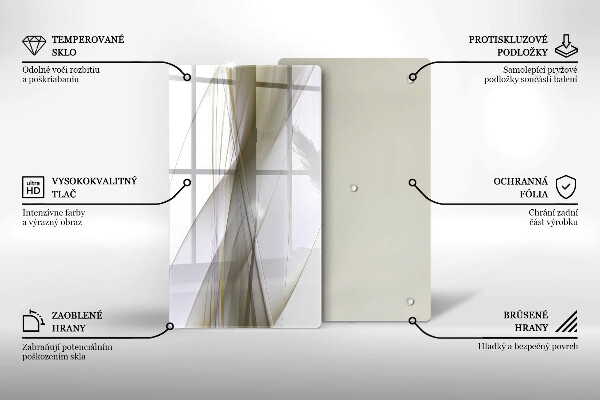 Glass worktop saver Abstraction Design lines