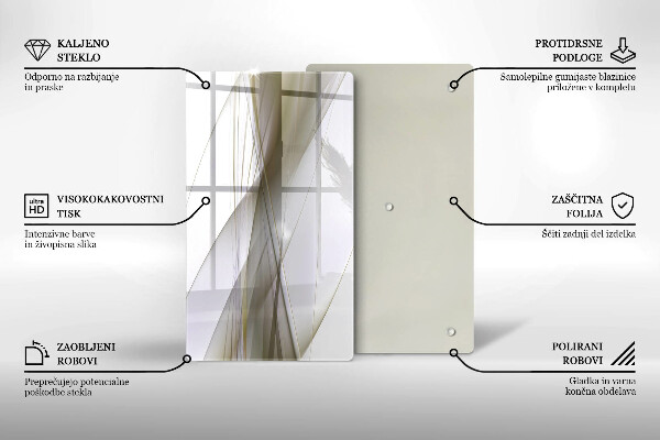 Glass worktop saver Abstraction Design lines