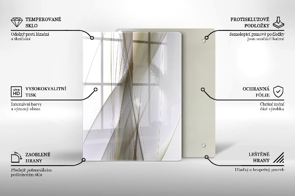 Glass worktop saver Abstraction Design lines
