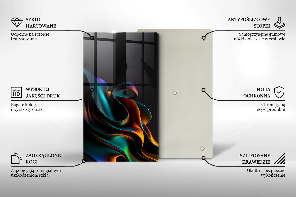 Kitchen countertop cover Colorful abstraction