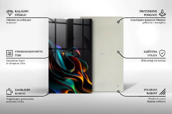 Kitchen countertop cover Colorful abstraction