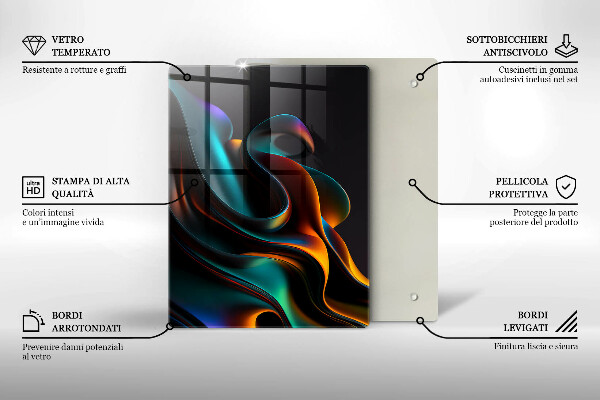 Kitchen countertop cover Colorful abstraction