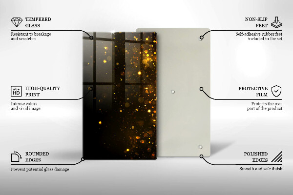 Kitchen countertop cover Golden glitter