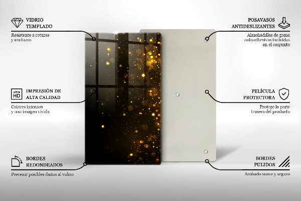 Kitchen countertop cover Golden glitter