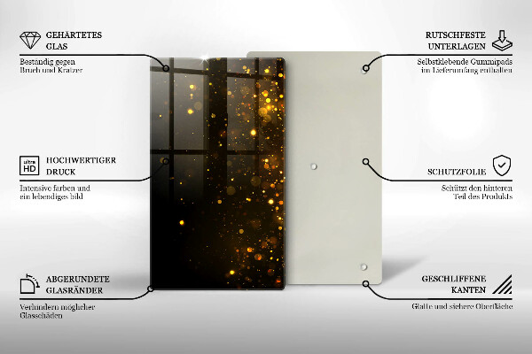 Kitchen countertop cover Golden glitter