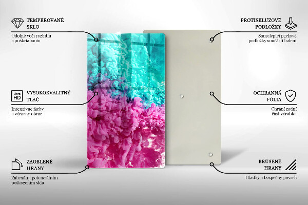 Kitchen countertop cover Turkos-pink smoke