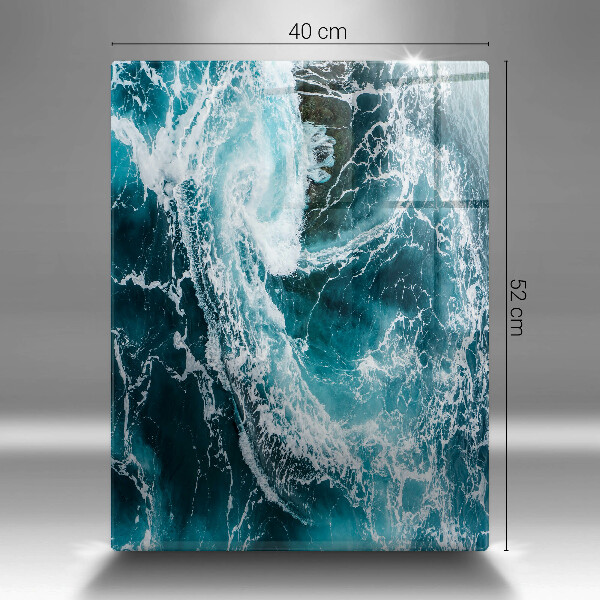 Kitchen countertop cover Foamed water waves