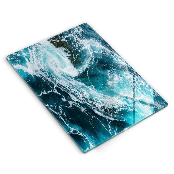 Kitchen countertop cover Foamed water waves