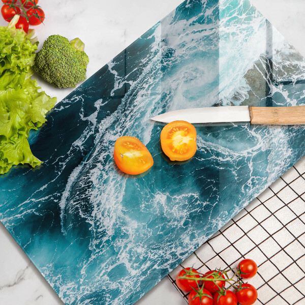 Kitchen countertop cover Foamed water waves