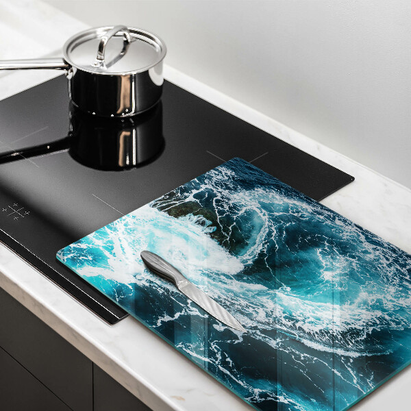 Kitchen countertop cover Foamed water waves