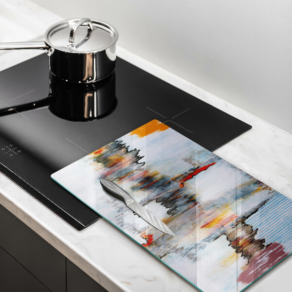 Glass worktop saver Paints abstraction
