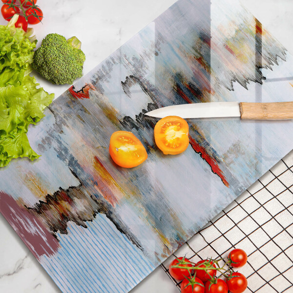 Glass worktop saver Paints abstraction