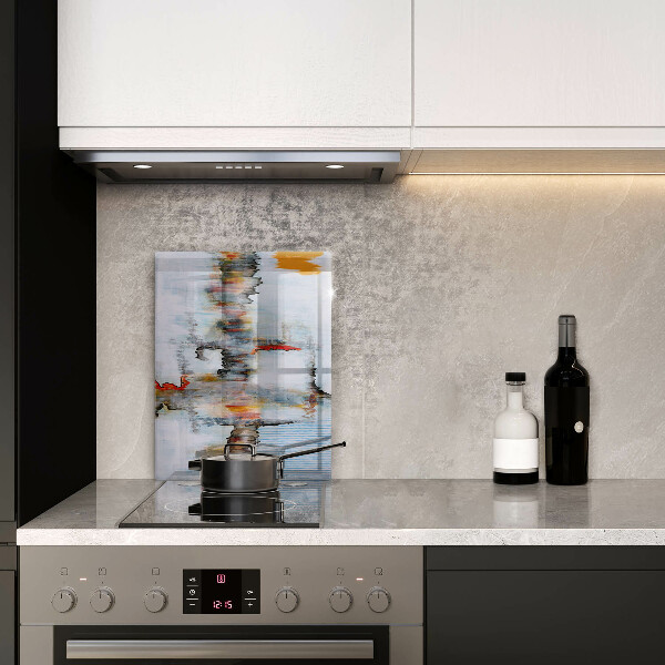 Glass worktop saver Paints abstraction