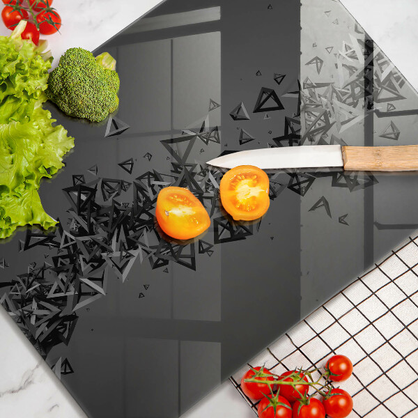 Glass worktop saver Abstraction 3D shapes