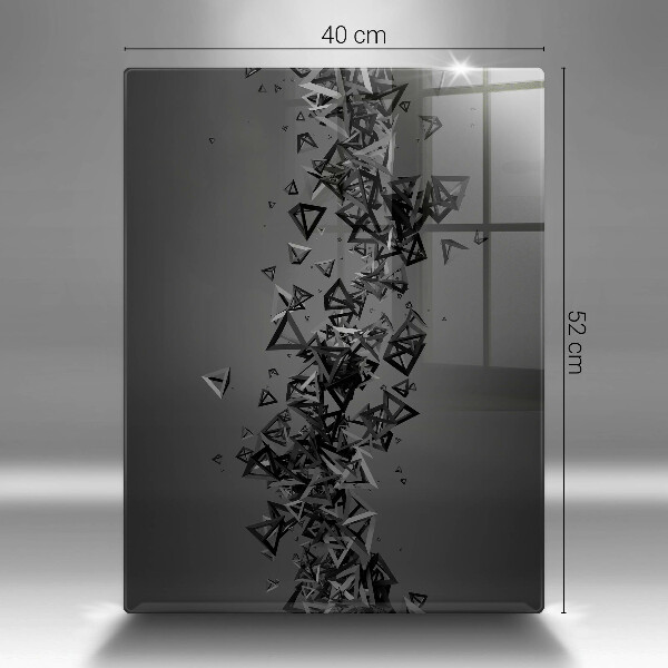 Glass worktop saver Abstraction 3D shapes