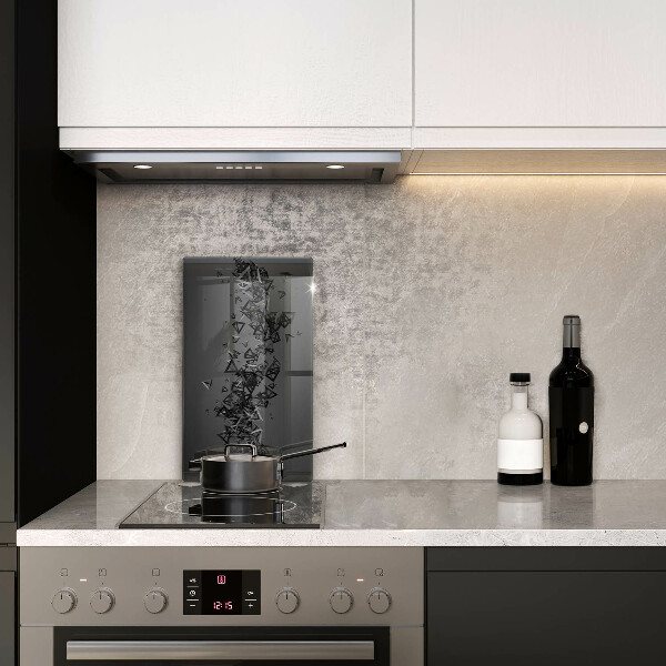 Glass worktop saver Abstraction 3D shapes