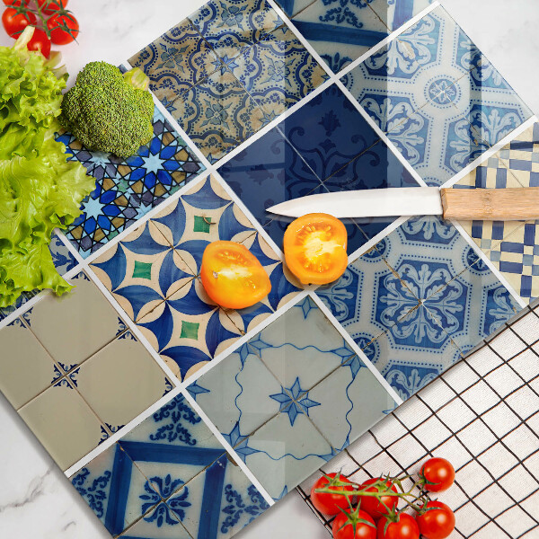 Glass worktop saver Decorative tiles