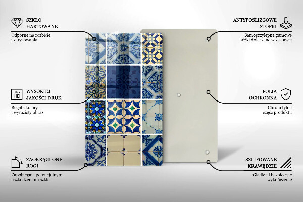 Glass worktop saver Decorative tiles