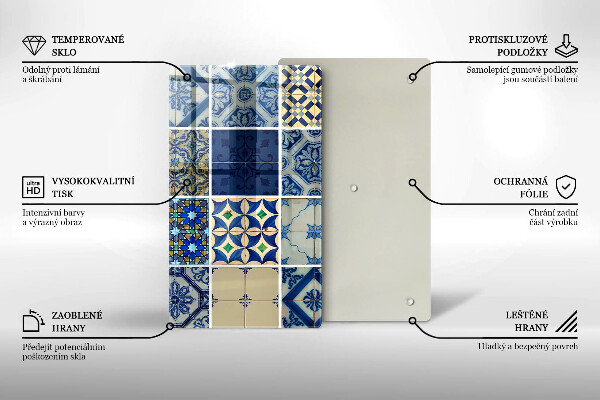 Glass worktop saver Decorative tiles