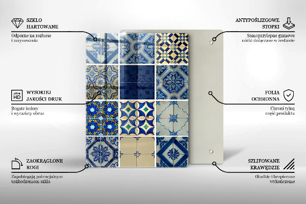 Glass worktop saver Decorative tiles