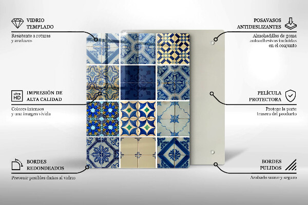 Glass worktop saver Decorative tiles