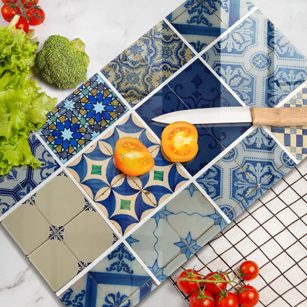 Glass worktop saver Decorative tiles