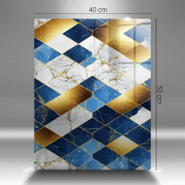 Kitchen countertop cover Golden Rombs Marble