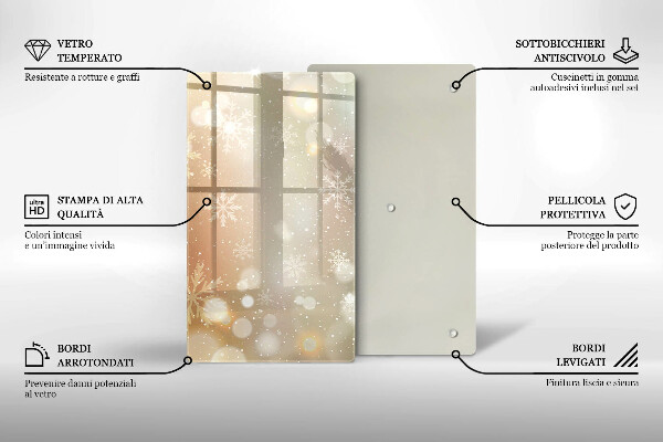 Kitchen countertop cover Snowflakes