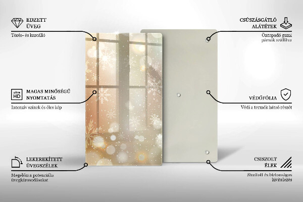 Kitchen countertop cover Snowflakes