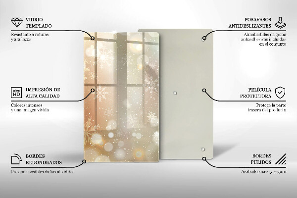 Kitchen countertop cover Snowflakes