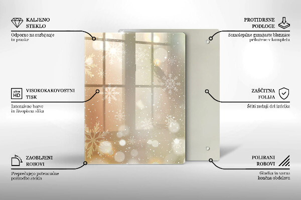 Kitchen countertop cover Snowflakes