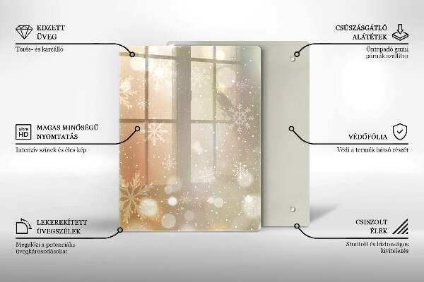 Kitchen countertop cover Snowflakes