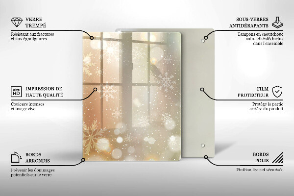 Kitchen countertop cover Snowflakes