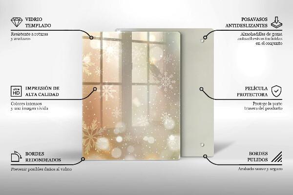 Kitchen countertop cover Snowflakes