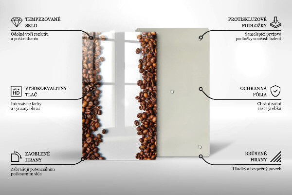 Glass worktop saver Grain coffee