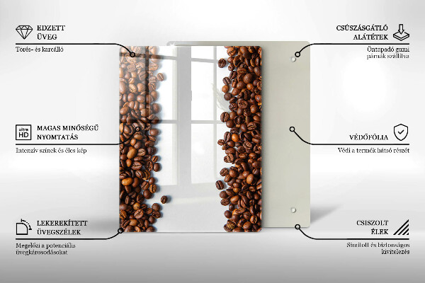 Glass worktop saver Grain coffee