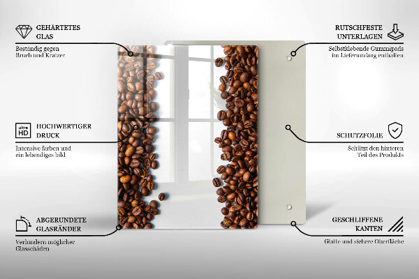 Glass worktop saver Grain coffee