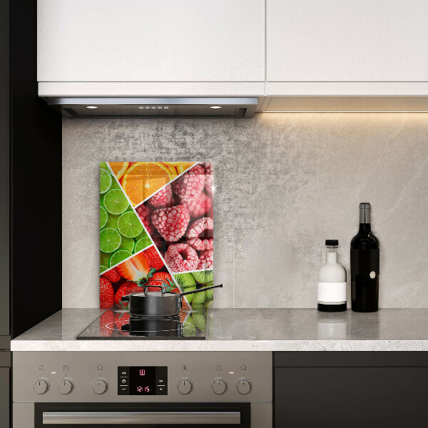 Glass worktop saver Colorful fruit