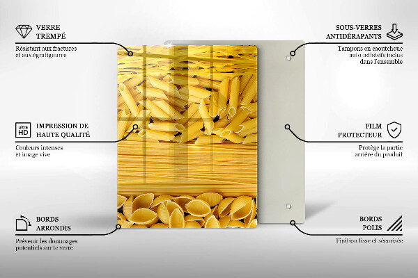Glass worktop saver Pasta