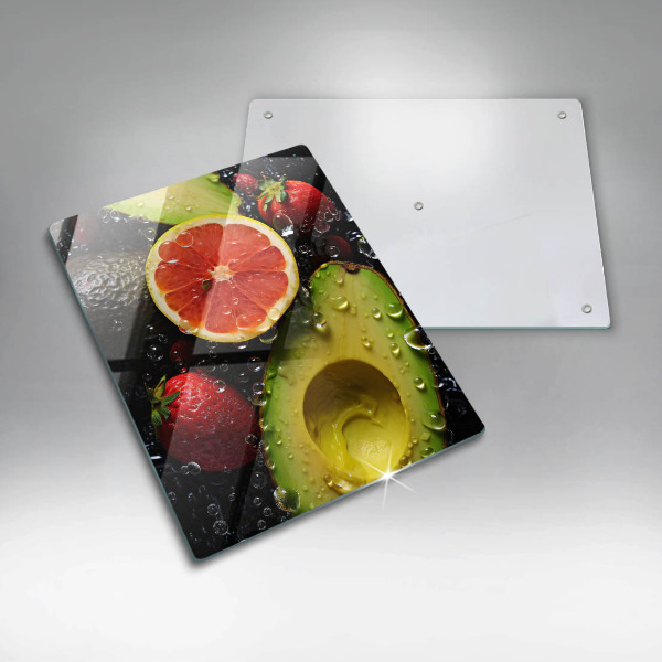 Glass worktop saver Fruits and vegetables